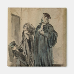 Rechter, vrouw en kind magneet