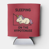 Rechterdriehoek en een eenhoorn slapen blikjeskoeler (Voorkant)