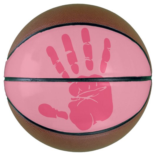 Rechterhand roze mini basketbal (Voorkant)