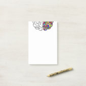 rechterhersenhelft, linkerhersenhelft post-it® notes (Op bureau)