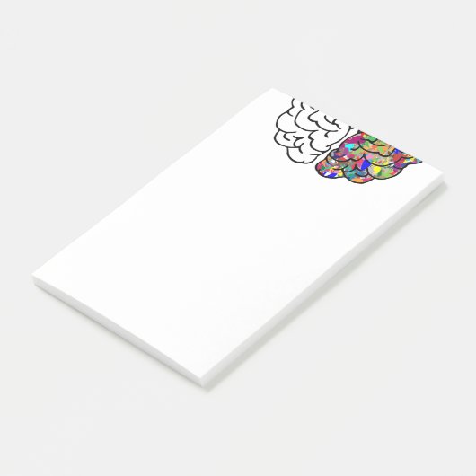 rechterhersenhelft, linkerhersenhelft post-it® notes (Schuin)
