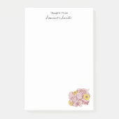 Rechterhoek Terra Cotta met overzicht Bouquet Cust Post-it® Notes (Voorkant)