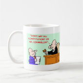 rechterlijke grondwet koffiemok (Links)