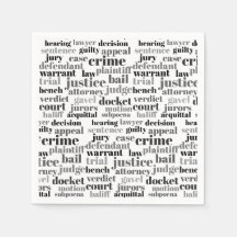 Rechterlijke Juridische Termen Word Cloud Ontwerp