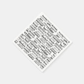Rechterlijke Juridische Termen Word Cloud Ontwerp Servet (Hoek)