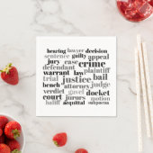Rechterlijke Juridische Termen Word Cloud Ontwerp Servet (Insitu)