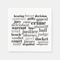 Rechterlijke Juridische Termen Word Cloud Ontwerp