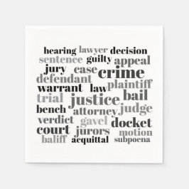 Rechterlijke Juridische Termen Word Cloud Ontwerp Servet