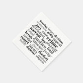 Rechterlijke Juridische Termen Word Cloud Ontwerp Servet (Hoek)
