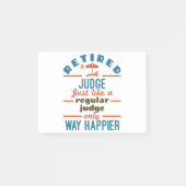 Rechterlijke rechter in ruste post-it® notes (Voorkant)