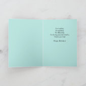 Rechterpad Kinderen Wandelen Vader Verjaardag Kaart (Binnen)