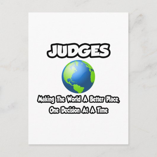 Rechters...De wereld verbeteren Briefkaart (Voorkant)