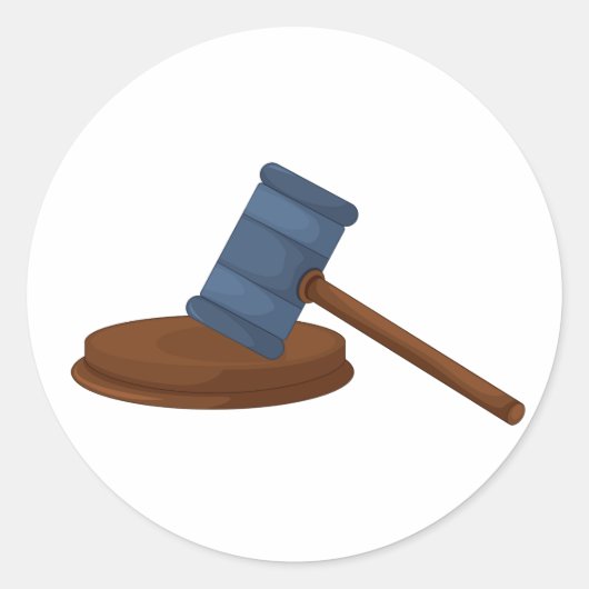 Rechters Gavel Stickers (Voorkant)