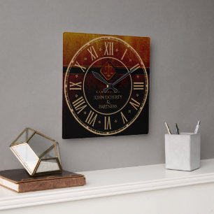 rechters   Wettelijke Kantoor Vierkante Klok