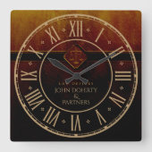 rechters | Wettelijke Kantoor Vierkante Klok (Voorkant)