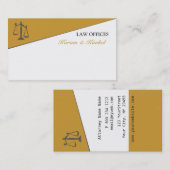 Rechterschaal   Gedetailleerde advocaat Visitekaartje (Voorkant / Achterkant)