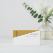 Rechterschaal   Gedetailleerde advocaat Visitekaartje (Staand voorkant)