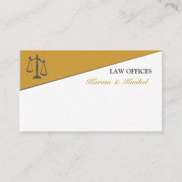Rechterschaal   Gedetailleerde advocaat Visitekaartje