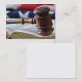 Rechterspier - sjabloon voor wettelijke visitekaar visitekaartje (Voorkant / Achterkant)