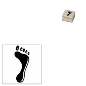 Rechtervoet Rubberstempel (Gestempeld)