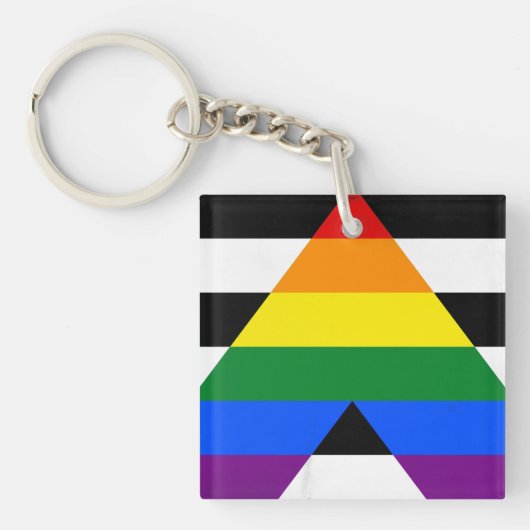 Rechtgeaarde Bondgenoot Vlag Sleutelhanger (voorkant)