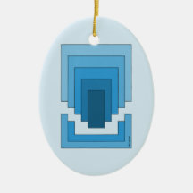 Rechthoek Abstract in blauw