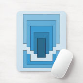 Rechthoek Abstract in blauw Muismat (Met muis)