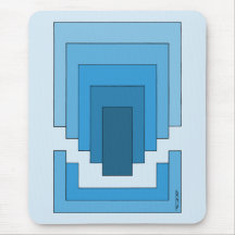 Rechthoek Abstract in blauw