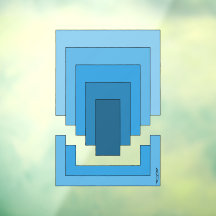 Rechthoek Abstract in blauw