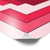 Rechthoek Abstract in rood Foto Afdruk (Hoek)