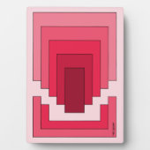 Rechthoek Abstract in rood Fotoplaat (voorkant)