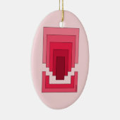 Rechthoek Abstract in rood Keramisch Ornament (Rechts)