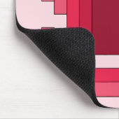 Rechthoek Abstract in rood Muismat (Hoek)