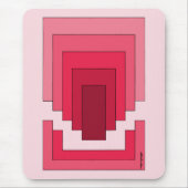 Rechthoek Abstract in rood Muismat (Voorkant)