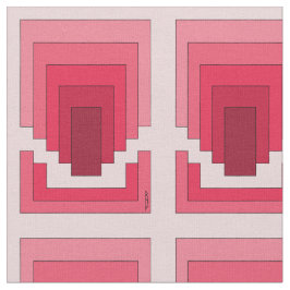 Rechthoek Abstract in rood Stof