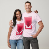 Rechthoek Abstract in Rood T-shirt (Unisex)