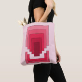 Rechthoek Abstract in rood Tote Bag (Dichtbij)