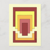 Rechthoek Abstract veelkleurig (jaren '70 stijl) Briefkaart (Voorkant)