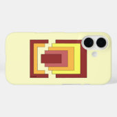 Rechthoek Abstract veelkleurig (jaren '70 stijl) Case-Mate iPhone Case (Achterkant (horizontaal))