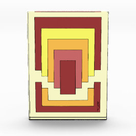 Rechthoek Abstract veelkleurig (jaren '70 stijl) Fotoblokken