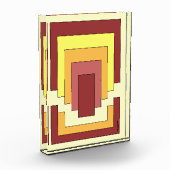 Rechthoek Abstract veelkleurig (jaren '70 stijl) Fotoblokken (Links)