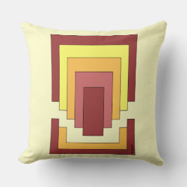 Rechthoek Abstract veelkleurig (jaren '70 stijl) Kussen