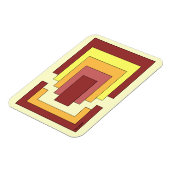 Rechthoek Abstract veelkleurig (jaren '70 stijl) Magneet (Linkerzijde)