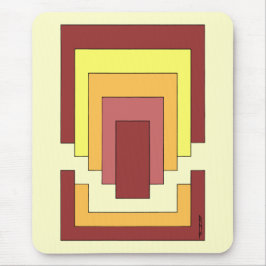 Rechthoek Abstract veelkleurig (jaren '70 stijl) Muismat