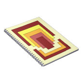 Rechthoek Abstract veelkleurig (jaren '70 stijl) Notitieboek (Rechterzijde)