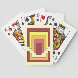 Rechthoek Abstract veelkleurig (jaren '70 stijl) Pokerkaarten