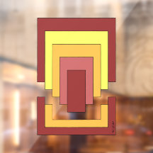 Rechthoek Abstract veelkleurig (jaren '70 stijl)