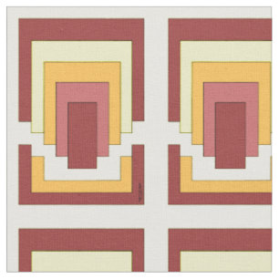 Rechthoek Abstract veelkleurig (jaren '70 stijl) Stof