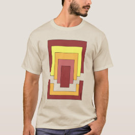 Rechthoek Abstract veelkleurig (jaren '70 stijl) T-shirt