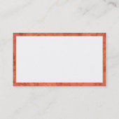 Rechthoek - Afdruk van bloemen Visitekaartje (Achterkant)